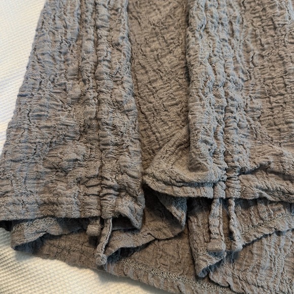 Out From Under Crinkle Elastic Pants Wide legs with drawstring size XS Gray - Picture 14 of 15